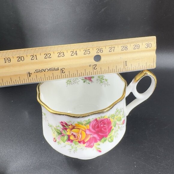Queen's Rosina China Co Floral Teacup Saucer Set Fine Bone China Porcelain VTG - Picture 3 of 12